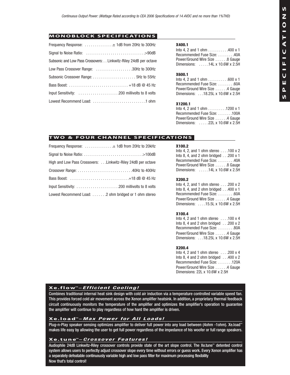 Phoenix Gold Xenon Amplifier User Manual | Page 3 / 12