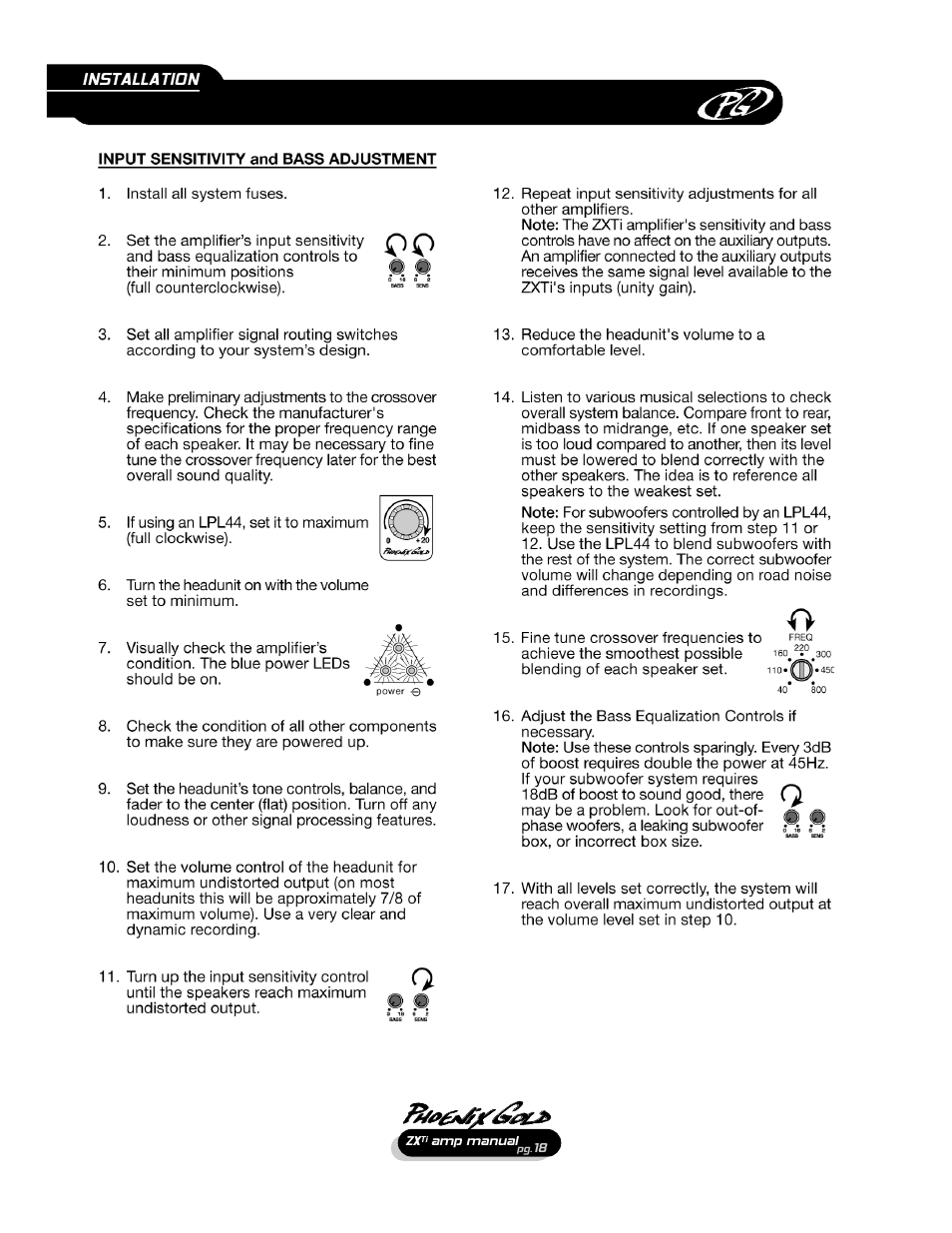 Installation | Phoenix Gold ZX475Ti User Manual | Page 19 / 22