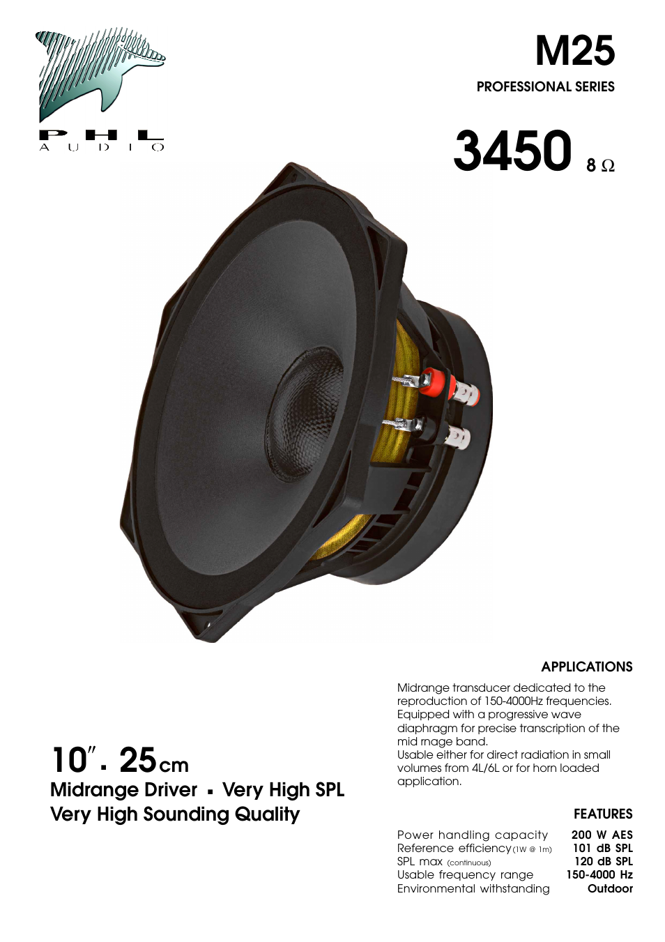 PHL Audio M25 User Manual | 2 pages