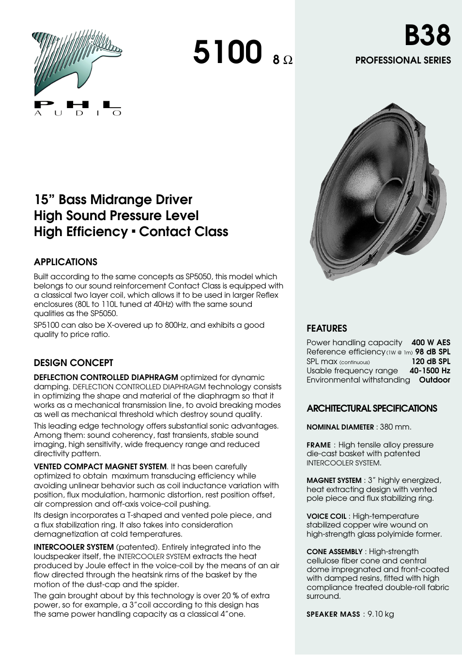 PHL Audio 5100 User Manual | 2 pages