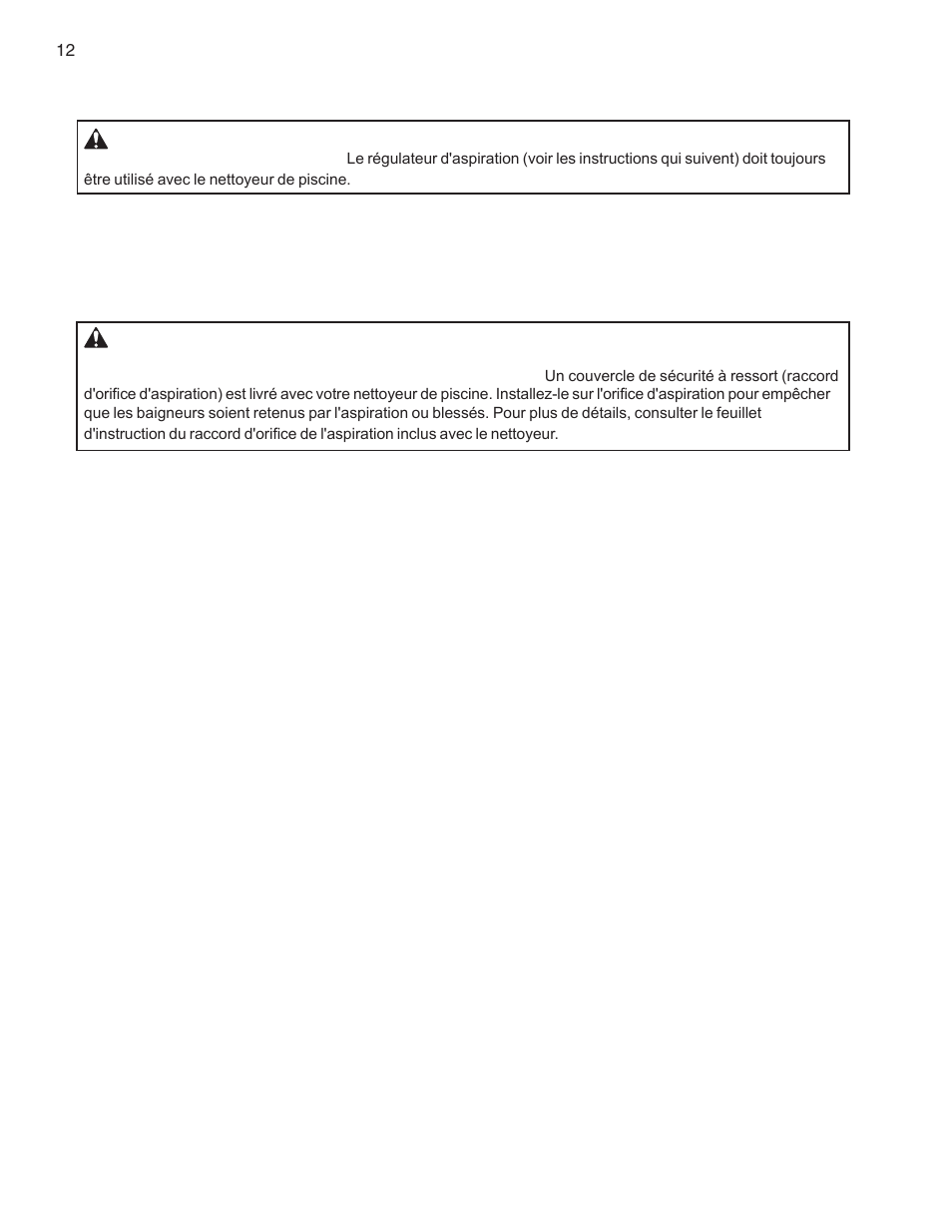 Réglages "précis" des robinets et des branchements | Pentair GreatWhite Automatic Pool Cleaner User Manual | Page 44 / 80