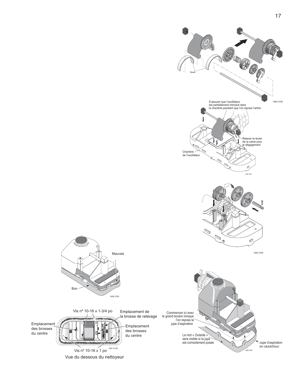 Remontage | Pentair GreatWhite Automatic Pool Cleaner User Manual | Page 49 / 80