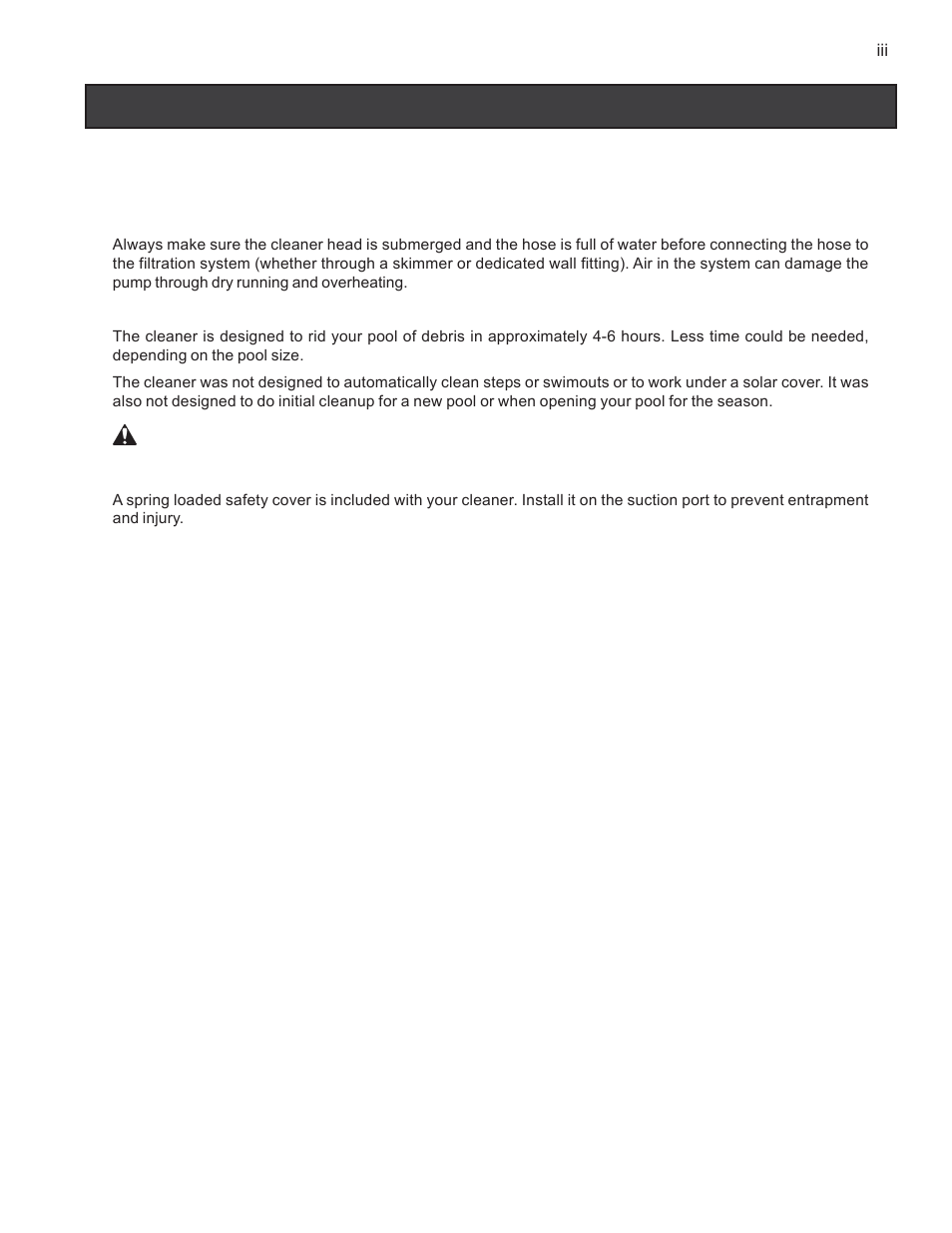 Important safety precautions, General installation information | Pentair GreatWhite Automatic Pool Cleaner User Manual | Page 5 / 80