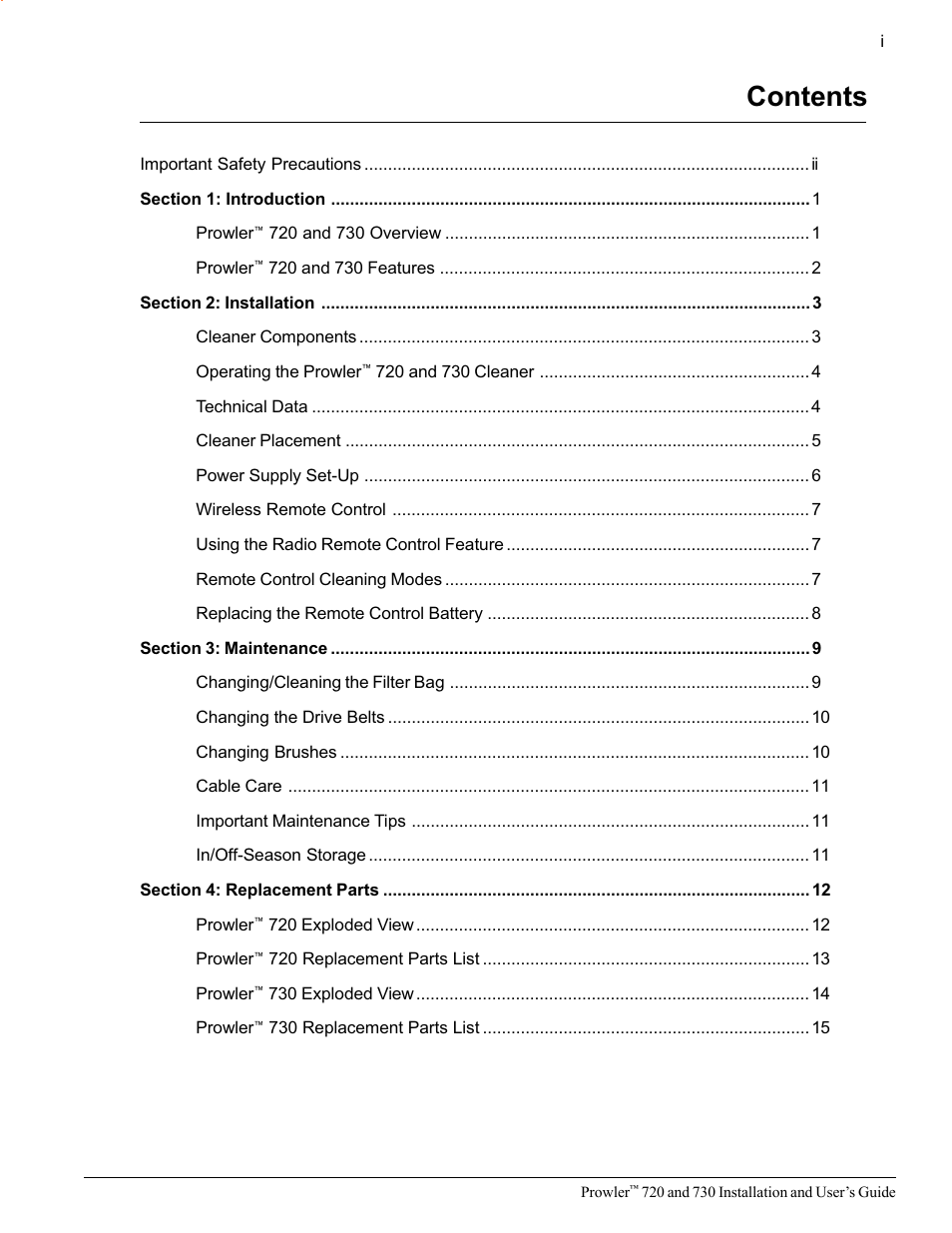 Pentair 720 User Manual | Page 3 / 24