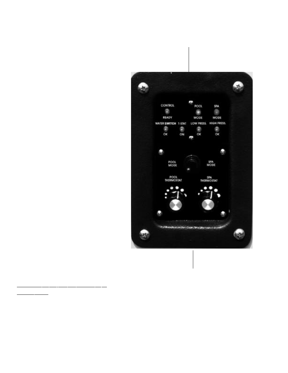 Dual thermostat control panel | Pentair HP 600 User Manual | Page 6 / 36