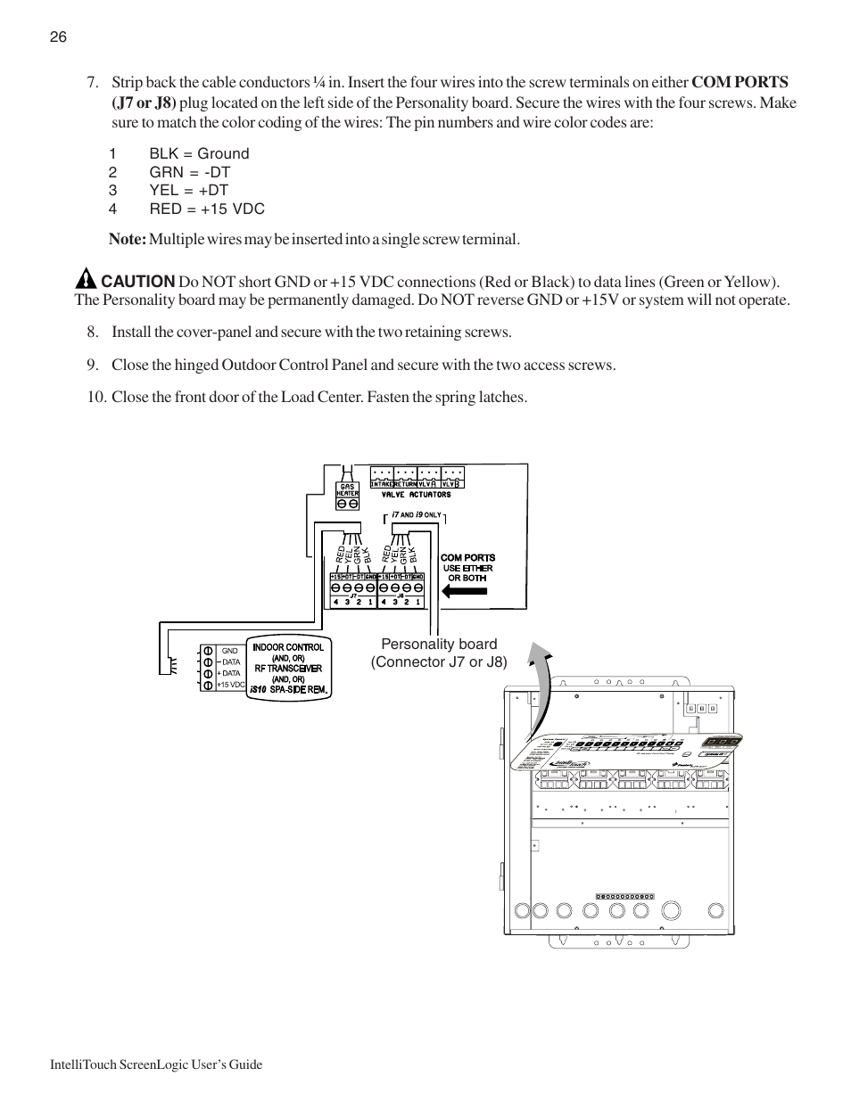 Pentair Intellitouch ScreenLogic User Manual | Page 36 / 116