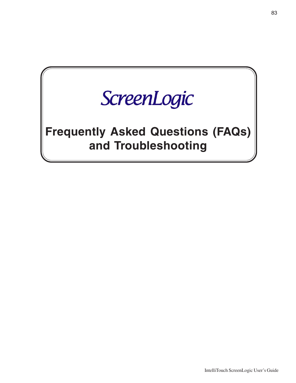 Pentair Intellitouch ScreenLogic User Manual | Page 93 / 116