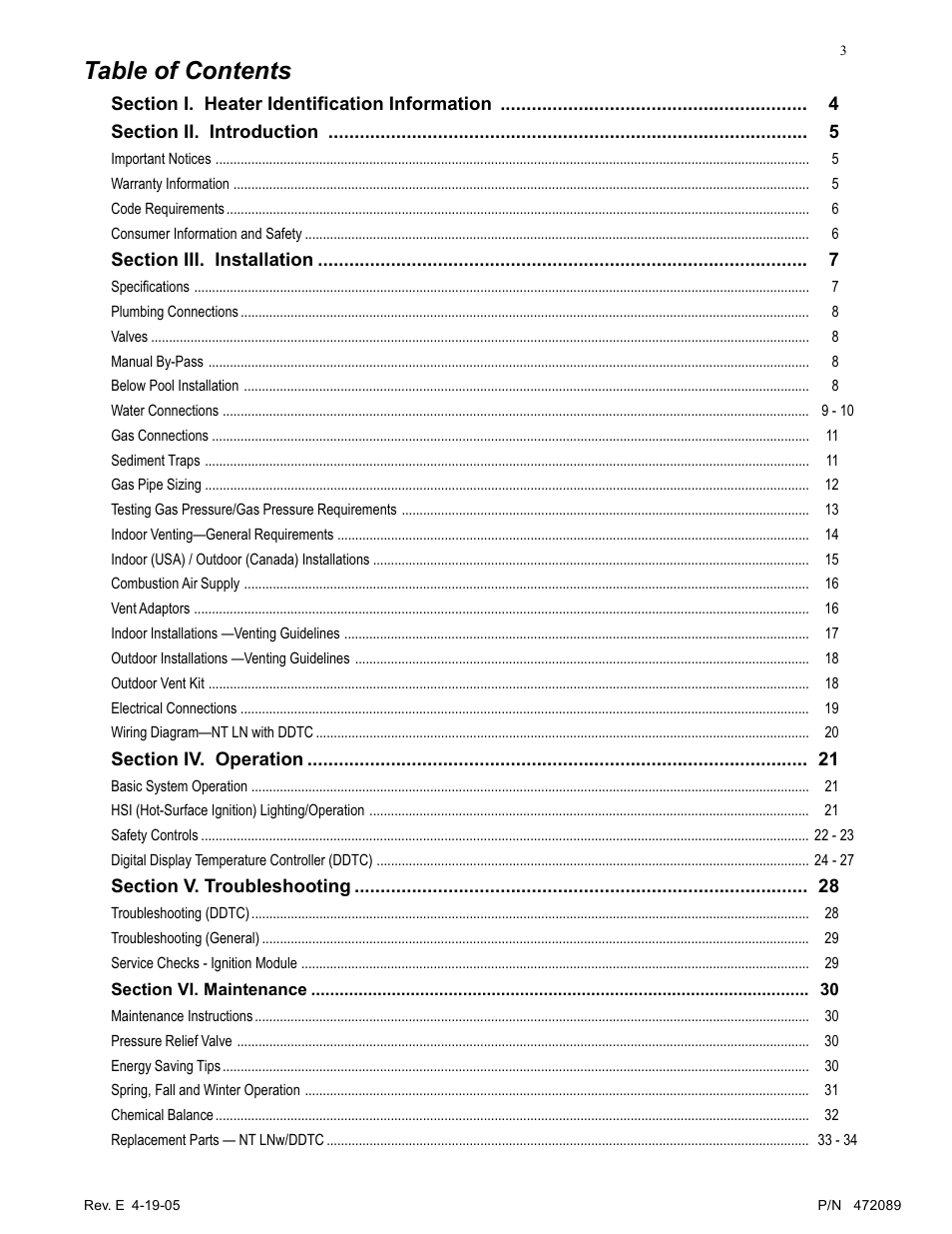 Pentair MiniMax NT LN User Manual | Page 3 / 36