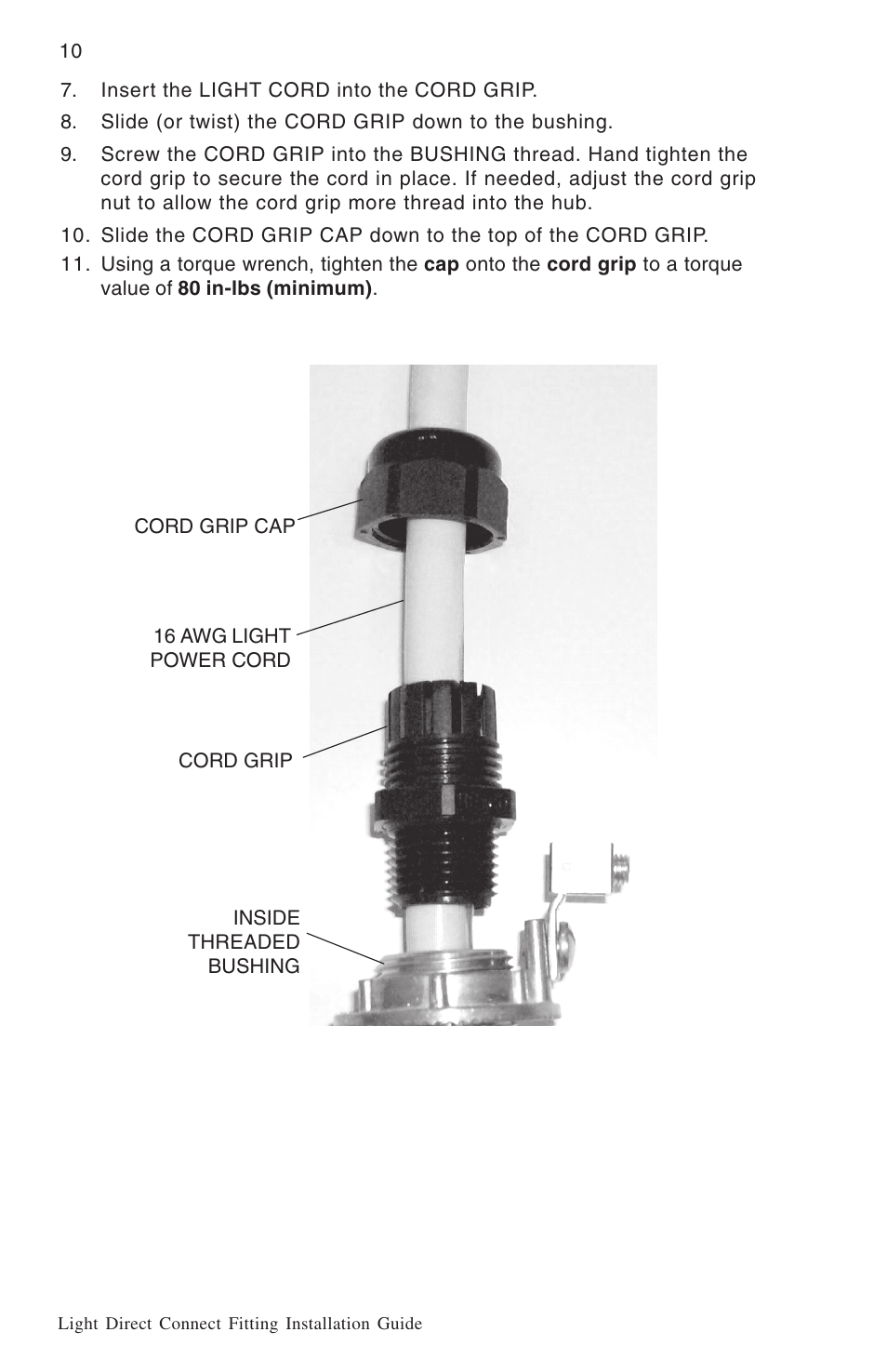 Pentair Light Direct Connect Kit User Manual | Page 10 / 12