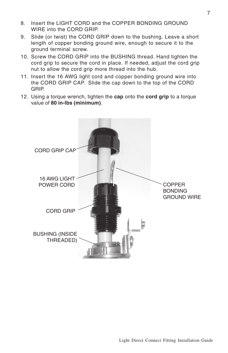 Pentair Light Direct Connect Kit User Manual | Page 7 / 12