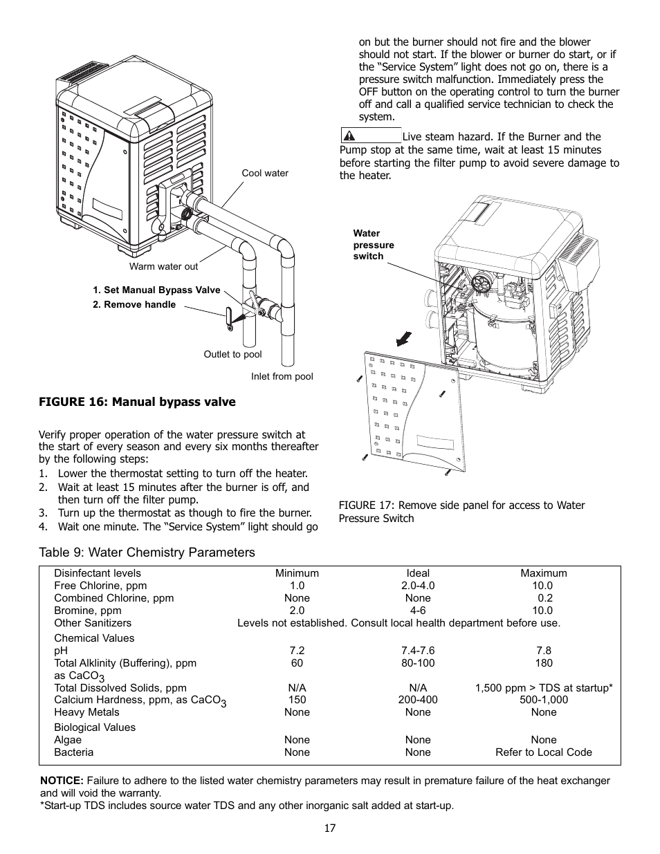 Pentair 250K BTU/HR User Manual | Page 17 / 38