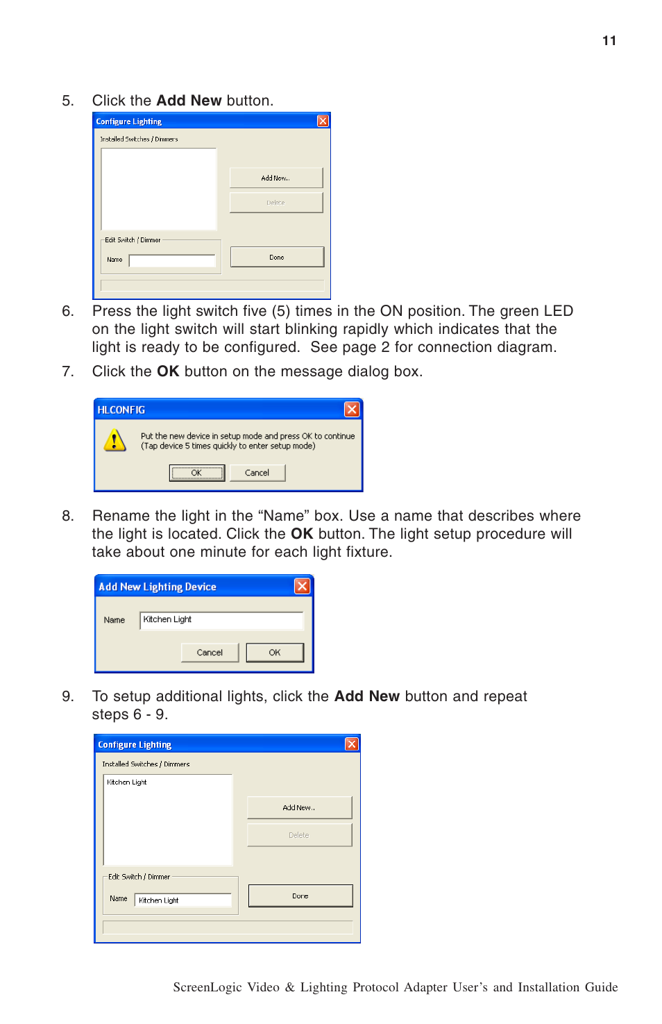 Pentair ScreenLogic BL-C111A User Manual | Page 13 / 16