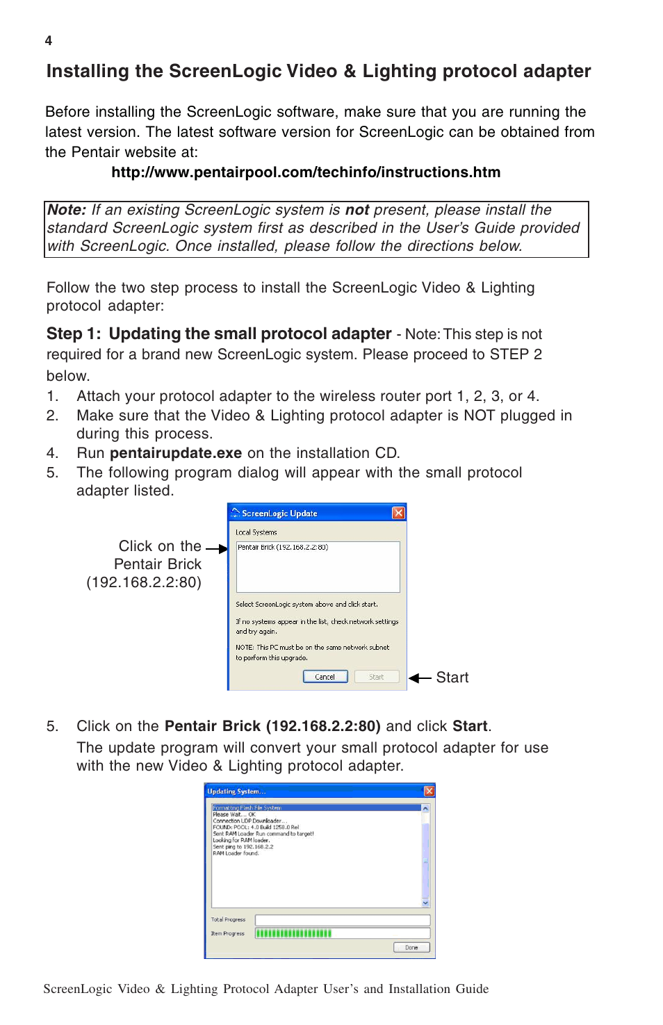 Pentair ScreenLogic BL-C111A User Manual | Page 6 / 16