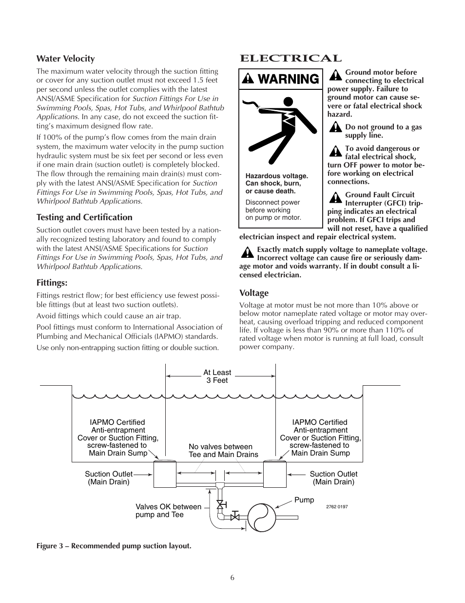 Electrical | Pentair Sta-Rite MPEA User Manual | Page 6 / 16