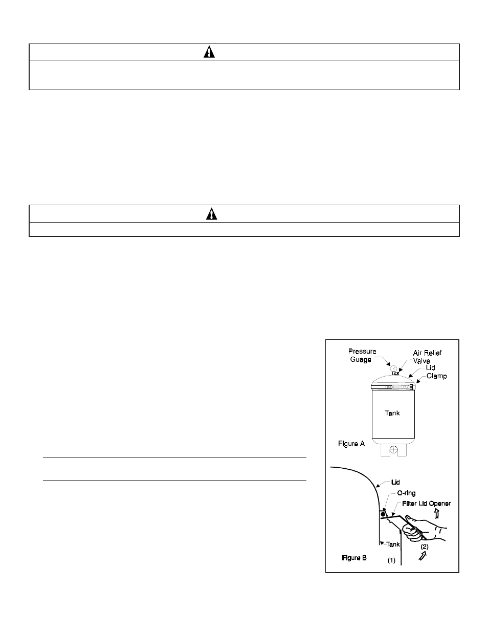 Section 3, Warning, Caution | Pentair Filter CFW Series User Manual | Page 3 / 4