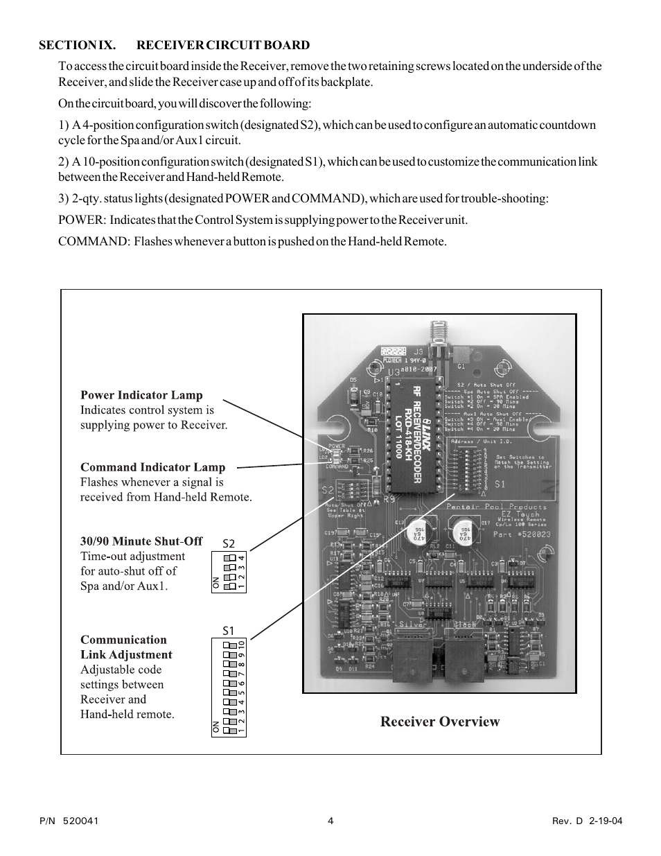 Pentair EASYTOUCH EZ100 User Manual | Page 4 / 8