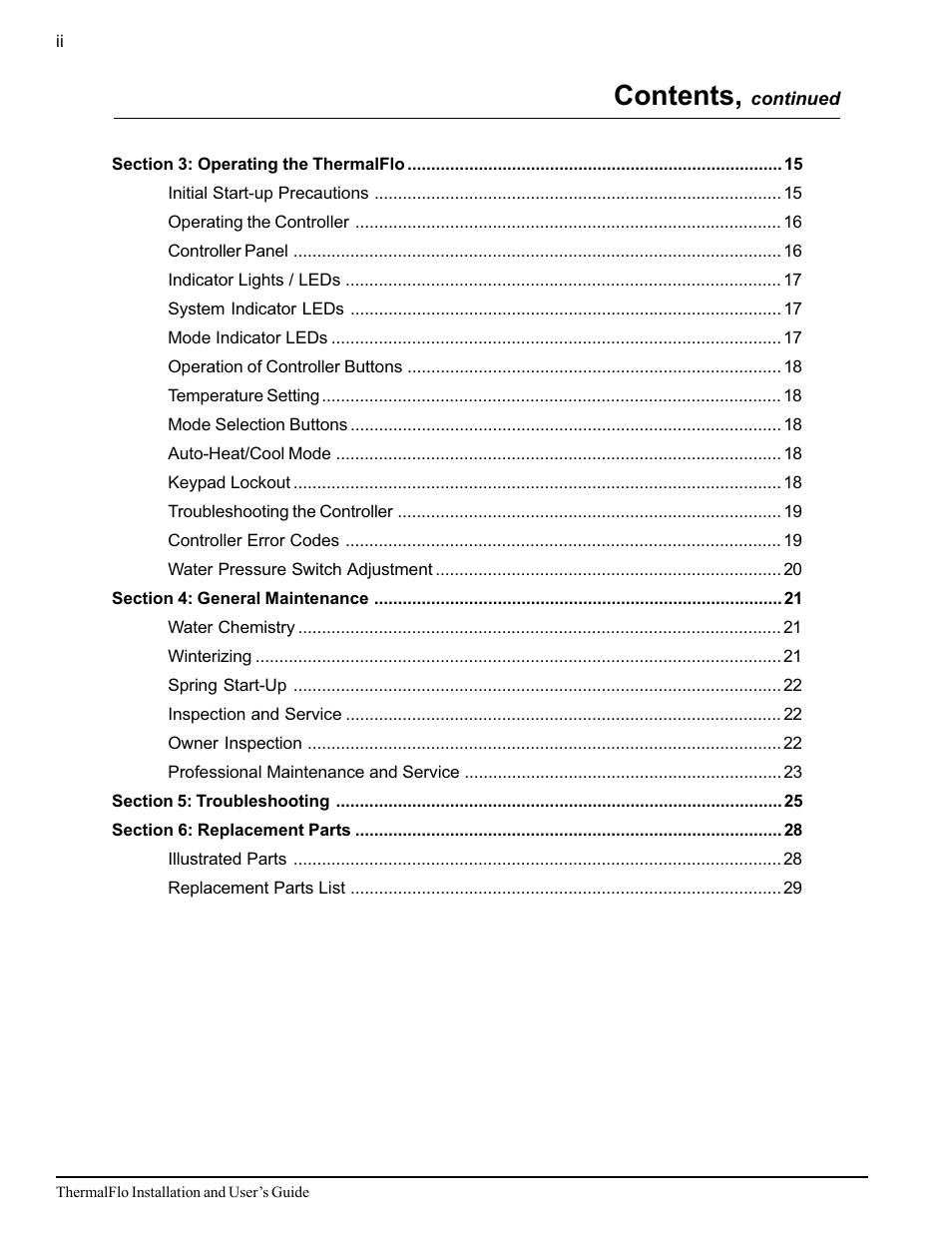 Pentair ThermalFlo User Manual | Page 4 / 40