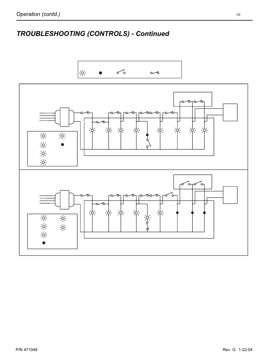 Troubleshooting (controls) - continued, Operation (contd.), Thermostat circuit board | Is in thermal fuse circuit | Pentair Pool and SPA Heater PowerMax User Manual | Page 10 / 40