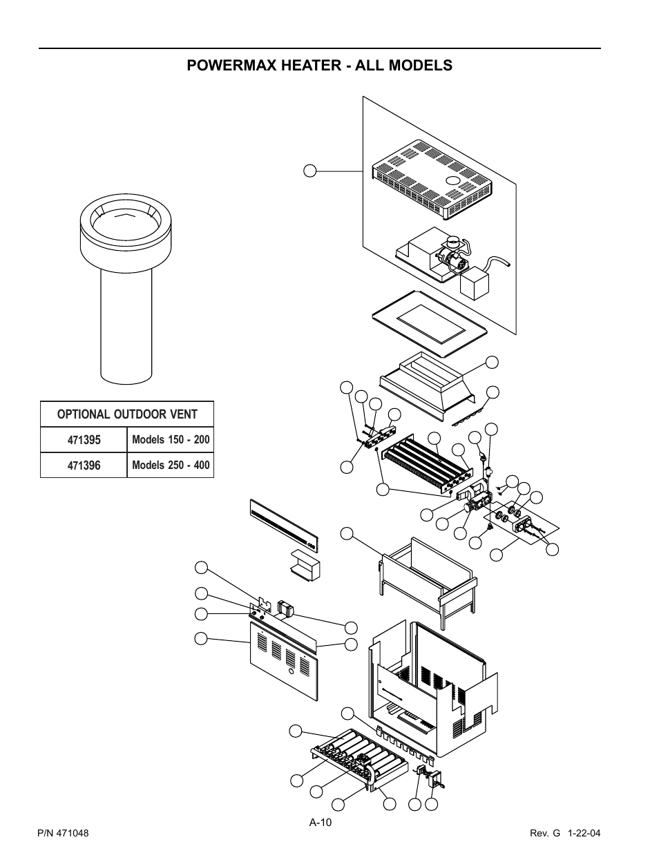 Powermax heater - all models | Pentair Pool and SPA Heater PowerMax User Manual | Page 36 / 40