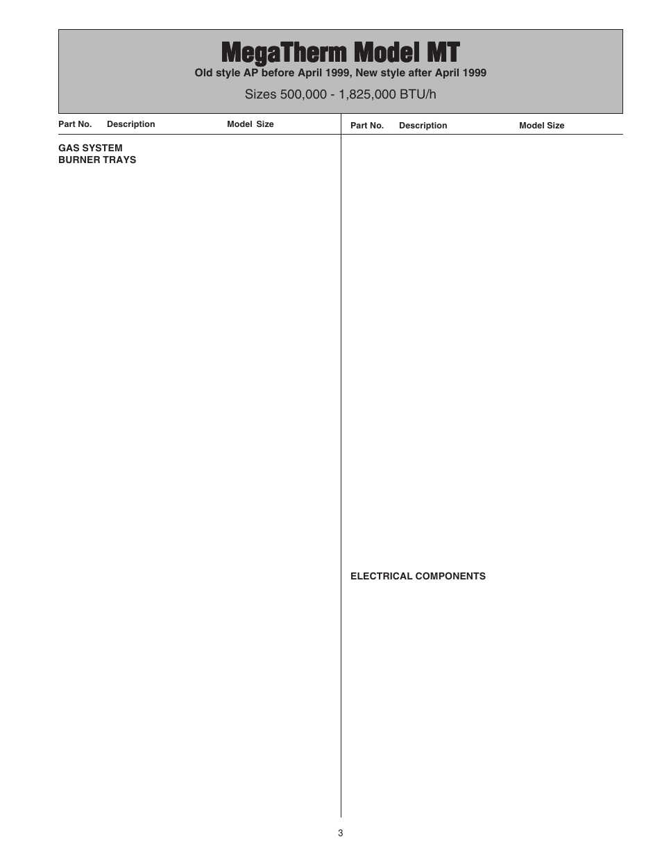 Megatherm model mt | Pentair 472645 User Manual | Page 11 / 28