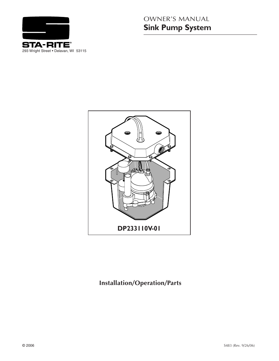 Pentair DP233110V User Manual | 24 pages