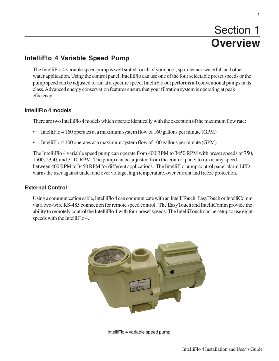 Pentair INTELLIFLO 100 User Manual | Page 7 / 36