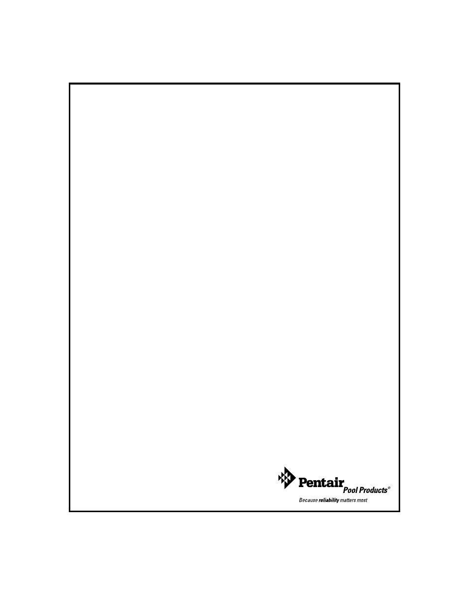 Pentair Clean & Clear Plus Cartridge Filter User Manual | Page 12 / 12