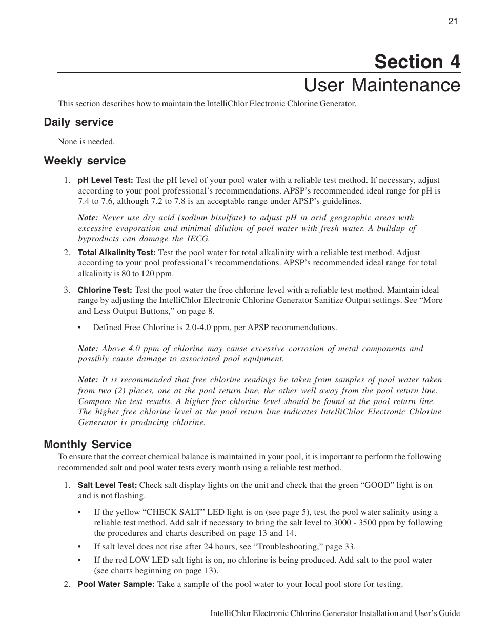 Pentair IC20 User Manual | Page 29 / 48