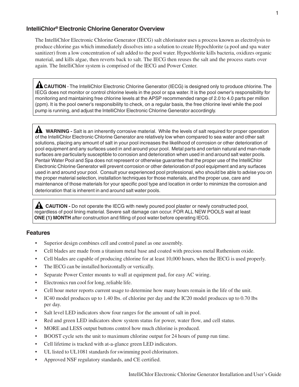 Pentair IC20 User Manual | Page 9 / 48