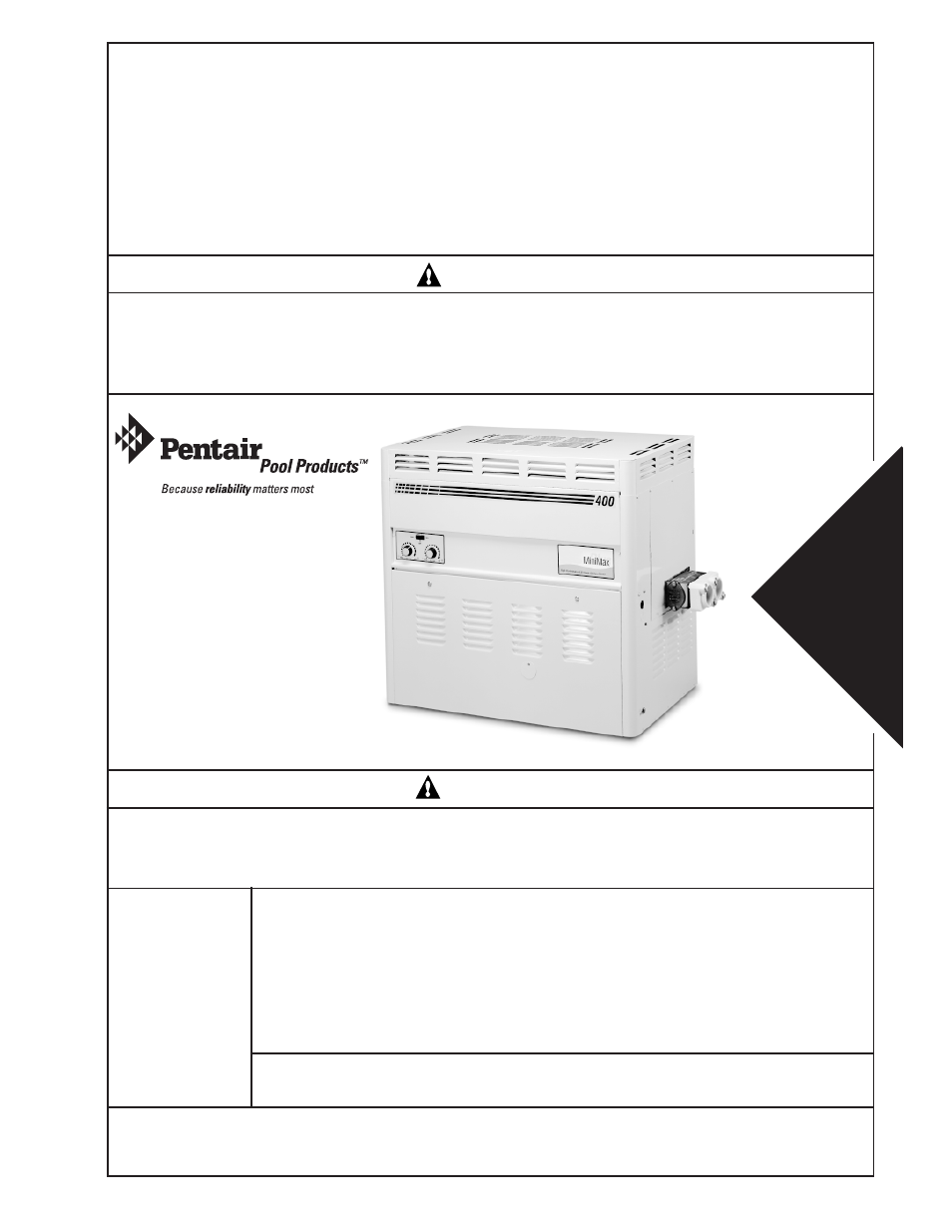 Pentair spa heater User Manual | 40 pages