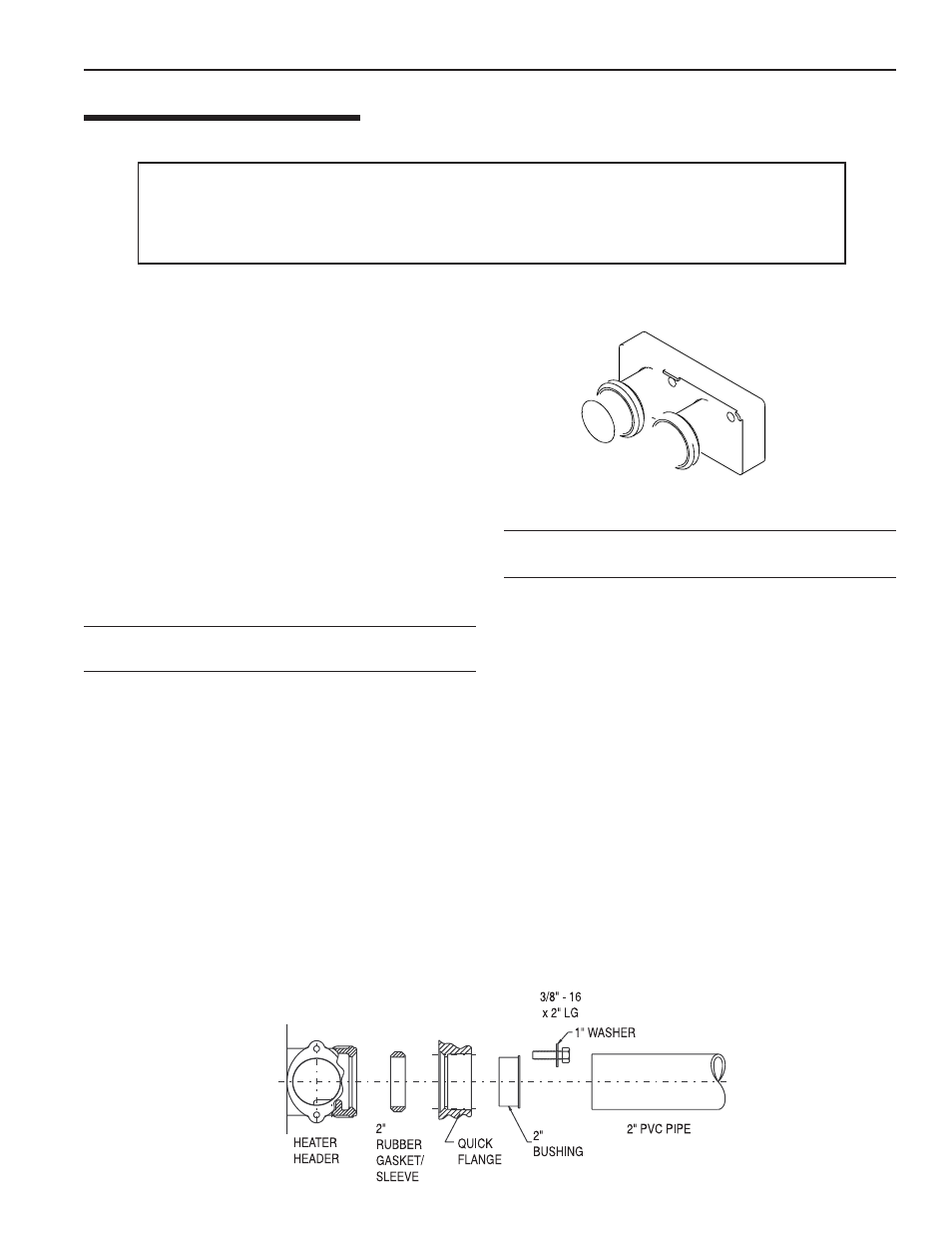 Water connections, Quick-flange installation instructions | Pentair spa heater User Manual | Page 15 / 40