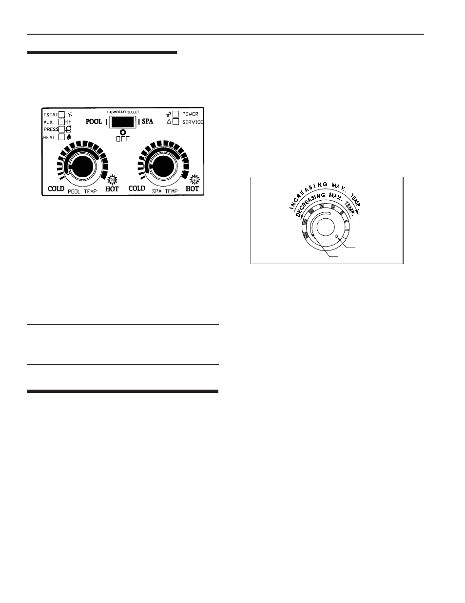 Operating (controls), Indicator light description, Dual temperature control system | Pentair spa heater User Manual | Page 8 / 40