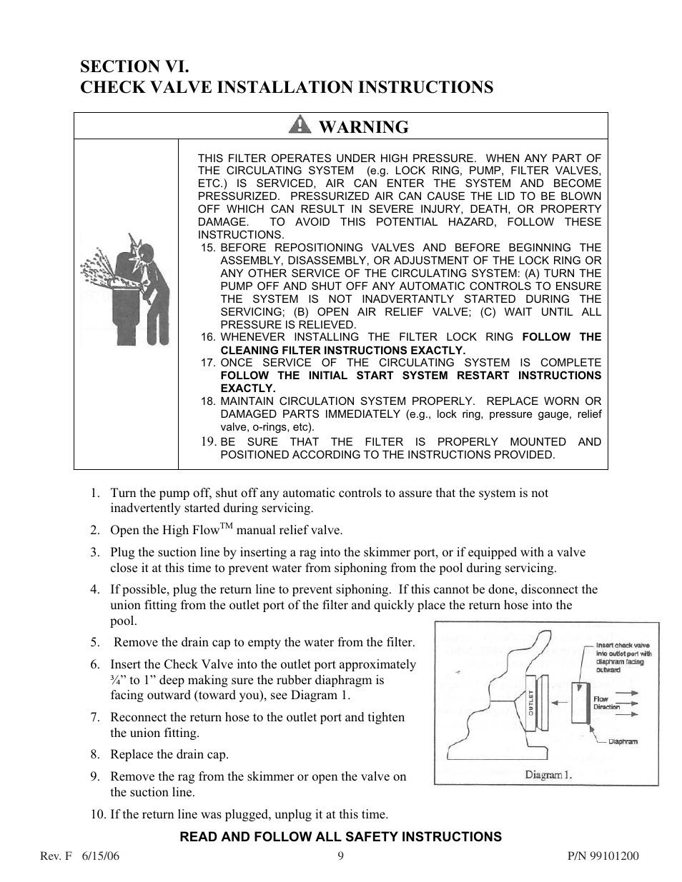 Pentair D.E. Cartridge Style Filter User Manual | Page 9 / 20