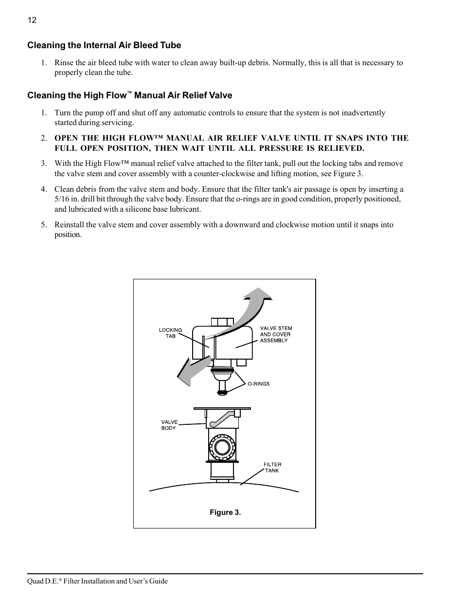 Pentair D.E. Cartridge Style Filter Quad D.E. User Manual | Page 18 / 24