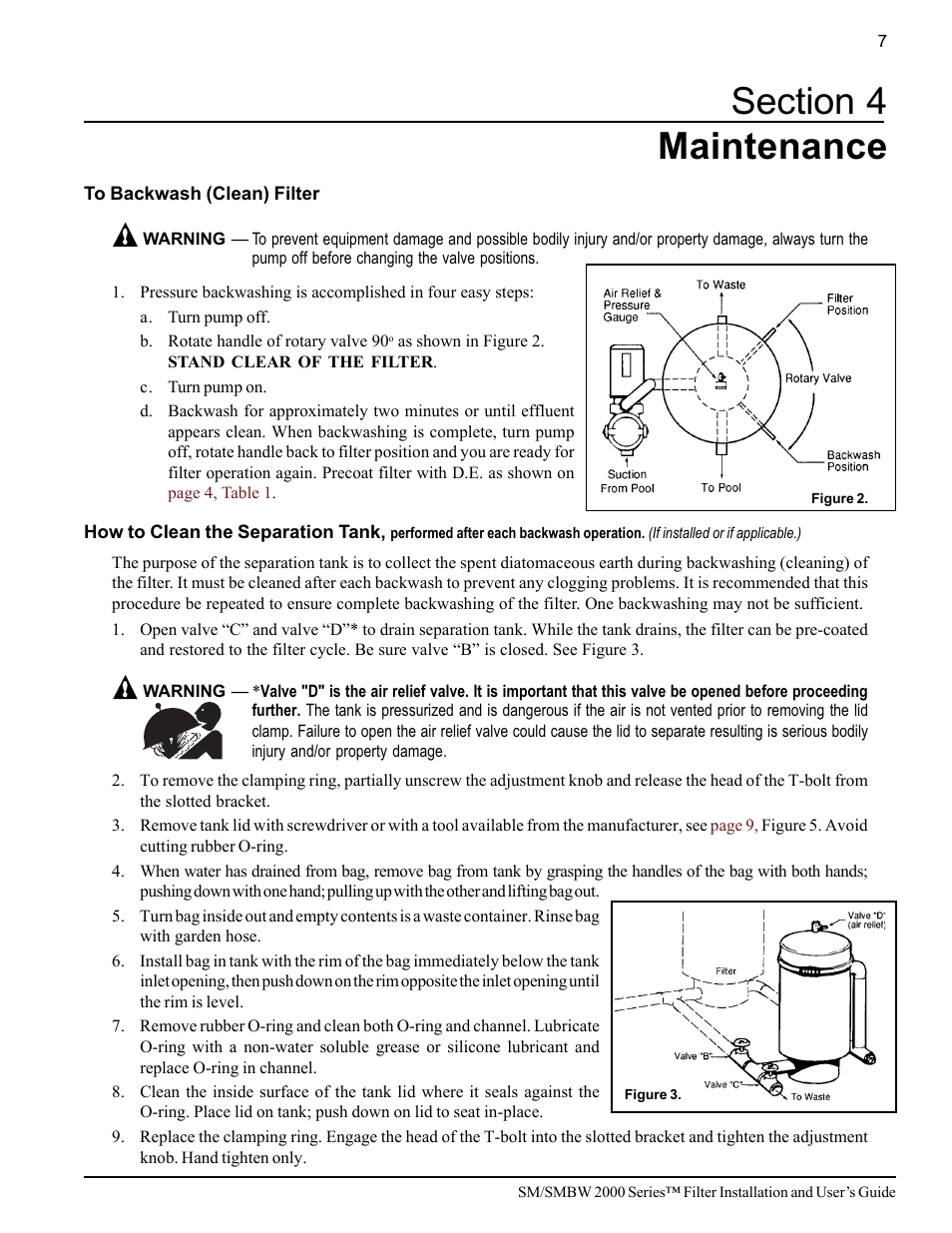 Pentair SM/SMBW 2000 User Manual | Page 13 / 20