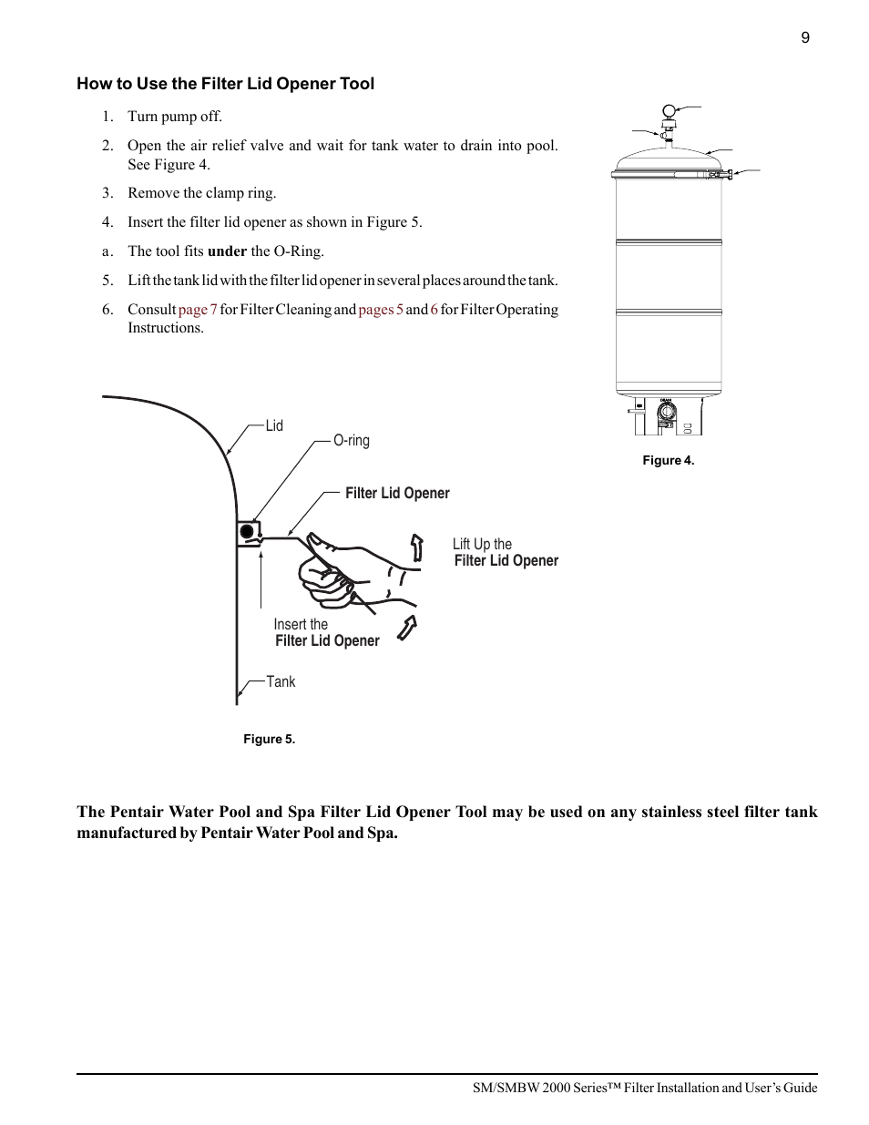 Pentair SM/SMBW 2000 User Manual | Page 15 / 20