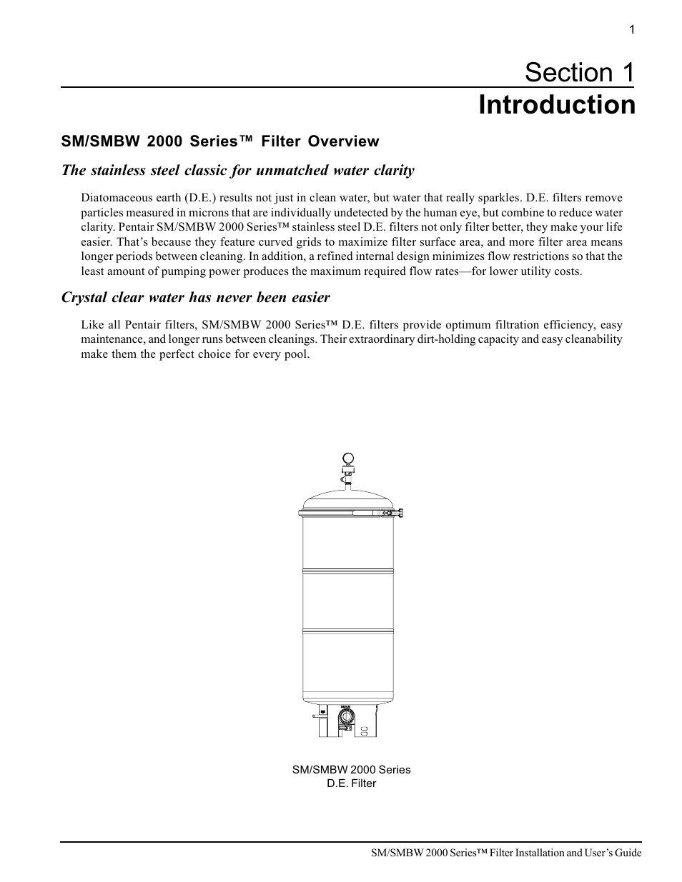 Pentair SM/SMBW 2000 User Manual | Page 7 / 20