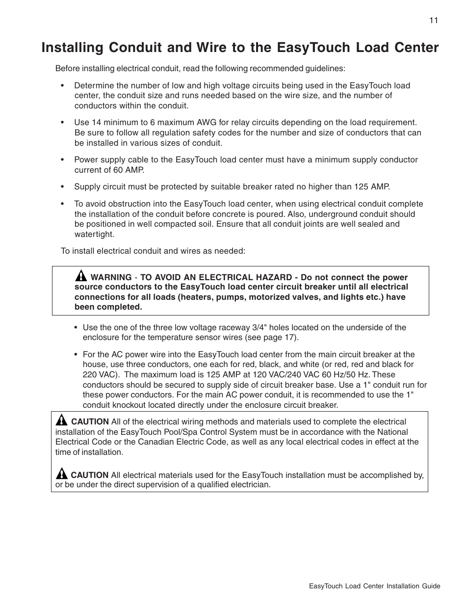 Pentair EasyTouch 8 and 4 Pool and Spa Control System User Manual | Page 17 / 32