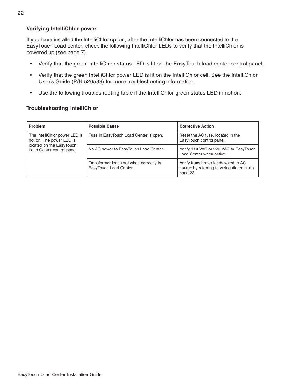 Pentair EasyTouch 8 and 4 Pool and Spa Control System User Manual | Page 28 / 32