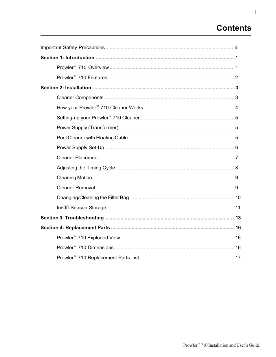 Pentair 710 User Manual | Page 3 / 24