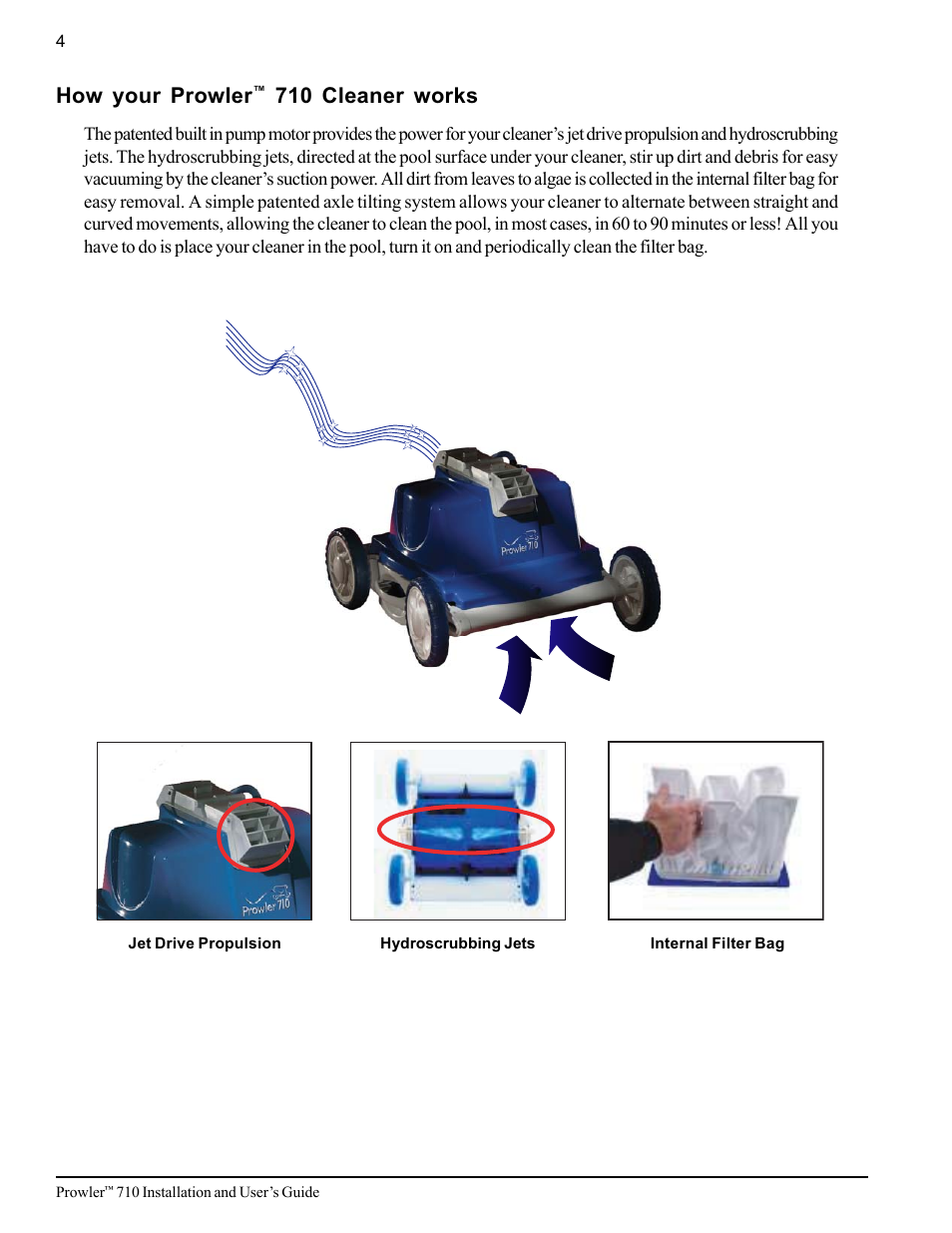 How your prowler, 710 cleaner works | Pentair 710 User Manual | Page 8 / 24