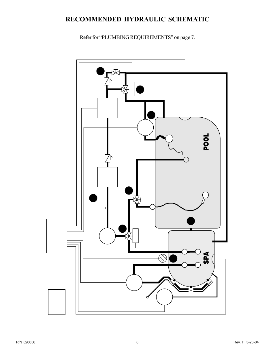 Recommended hydraulic schematic | Pentair EasyTouch Pool/Spa Control System LX-100EZ User Manual | Page 6 / 32