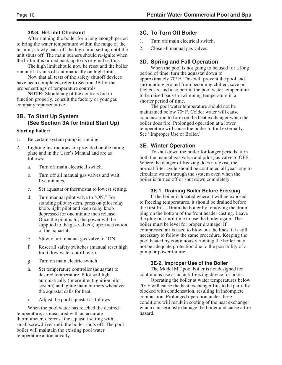 Pentair MT User Manual | Page 10 / 20