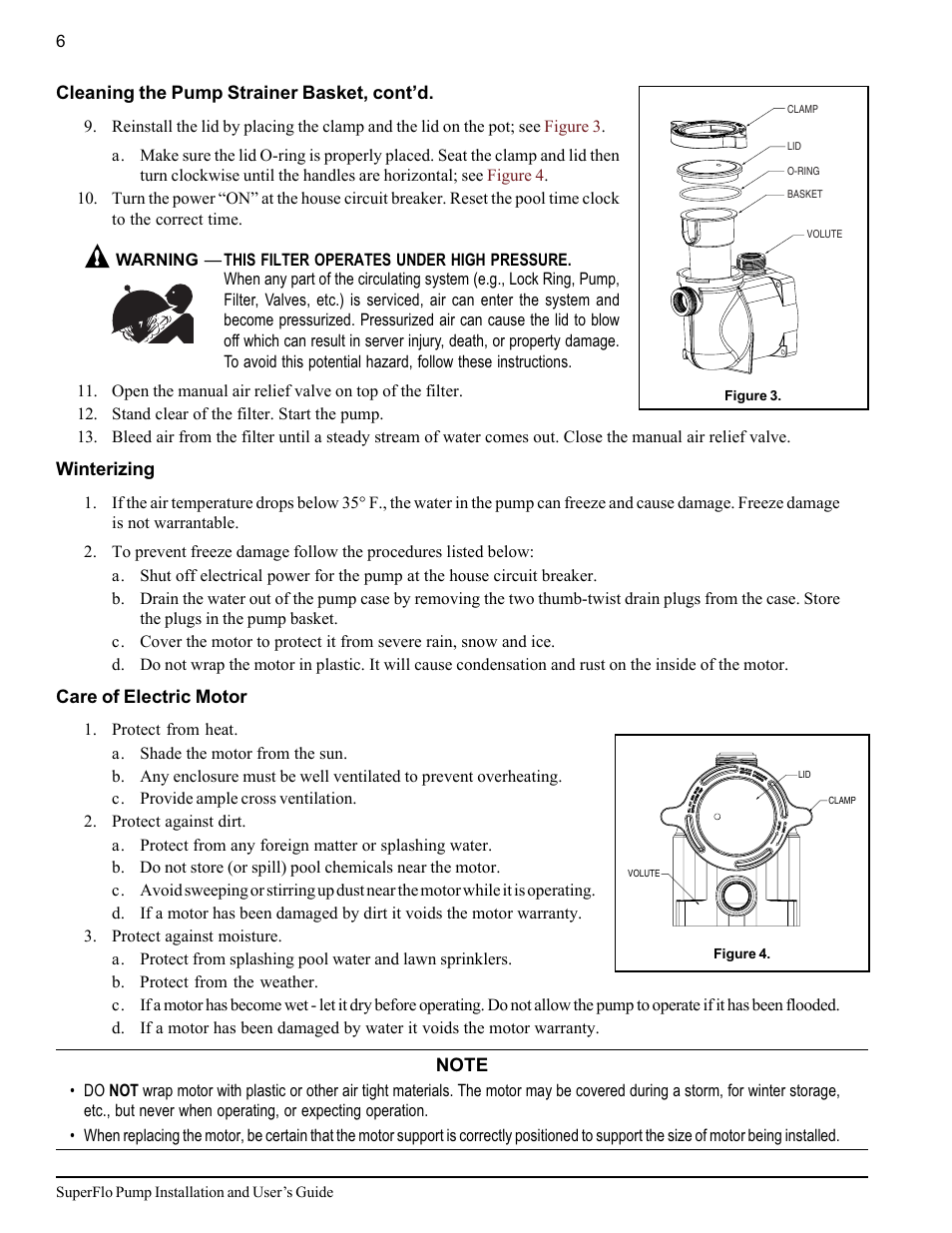 Pentair SuperFlo Swimming Pool Pump User Manual | Page 12 / 20