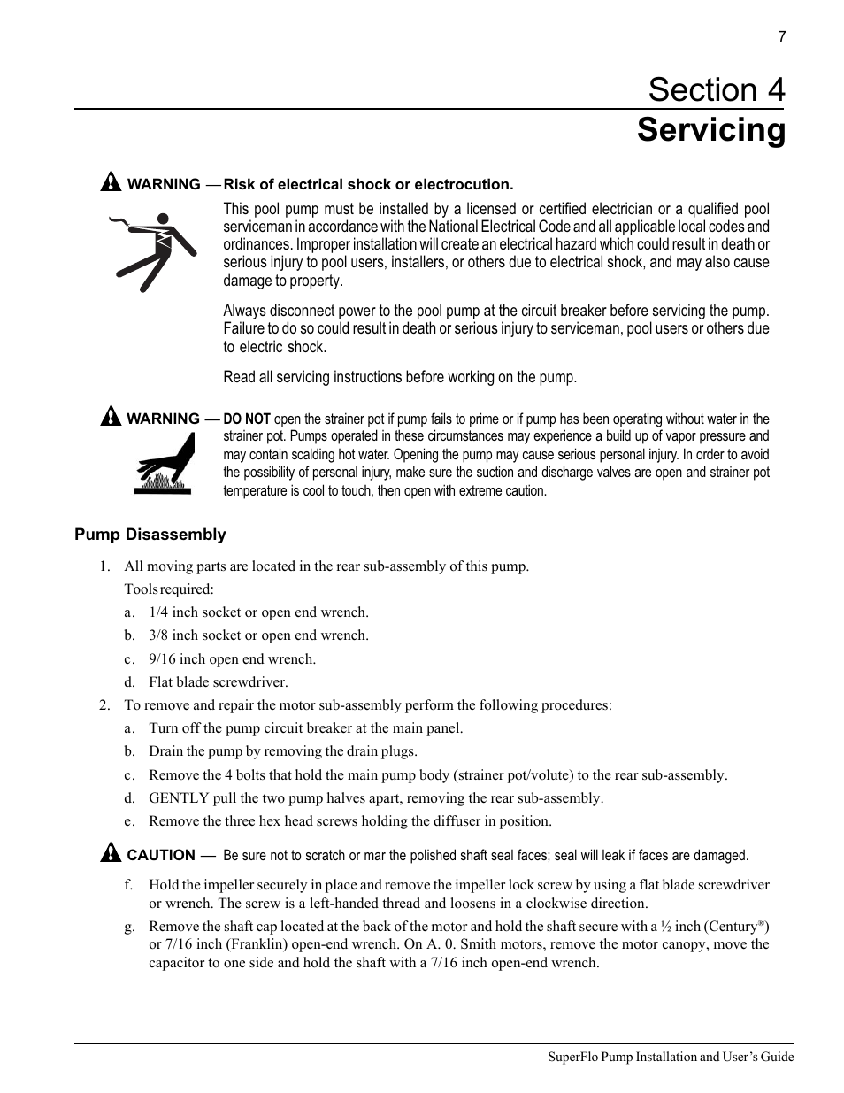 Pentair SuperFlo Swimming Pool Pump User Manual | Page 13 / 20