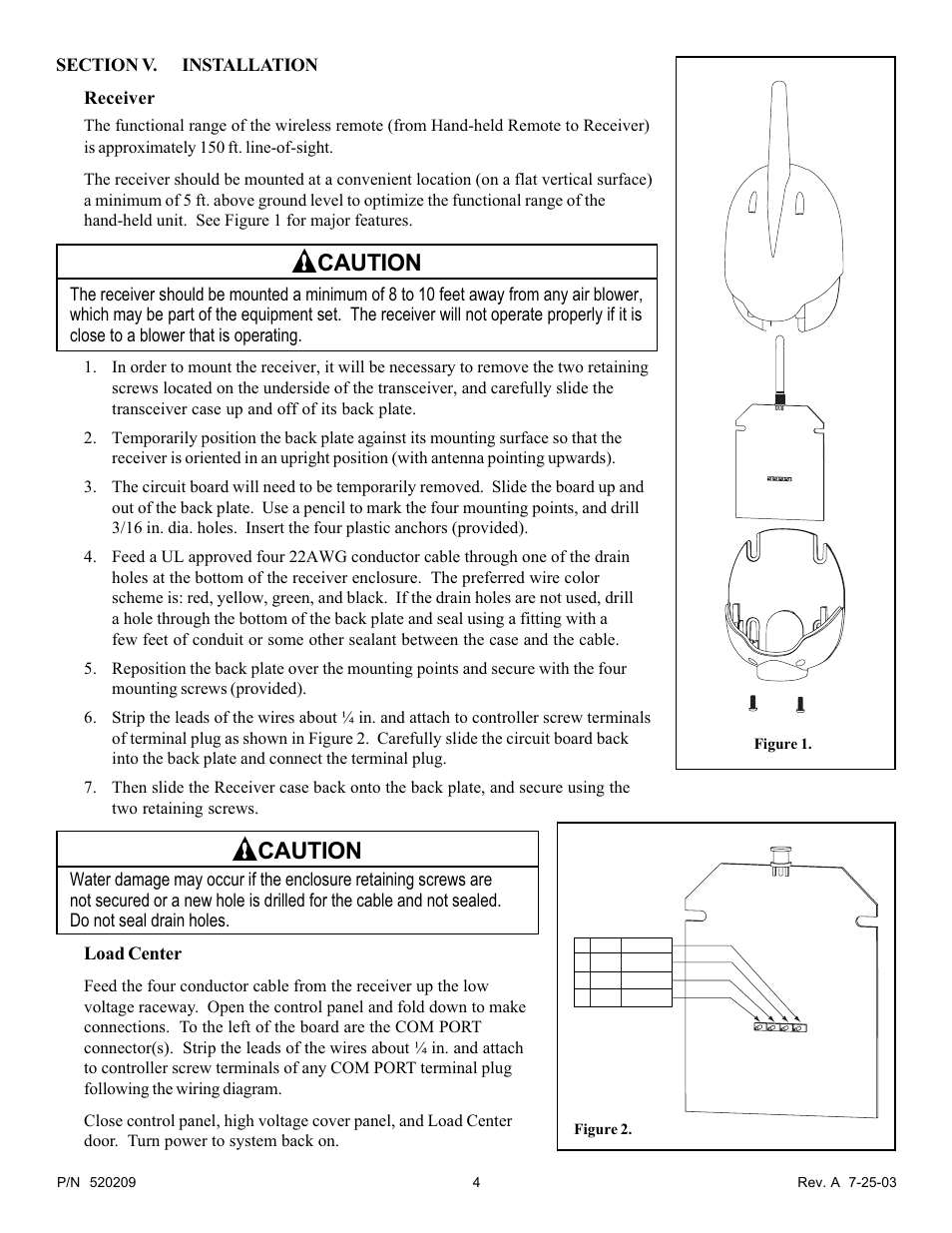 Caution | Pentair QT4 User Manual | Page 4 / 8