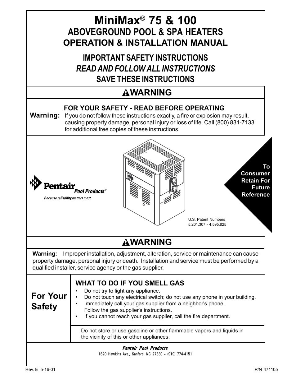 Pentair 75 User Manual | 24 pages
