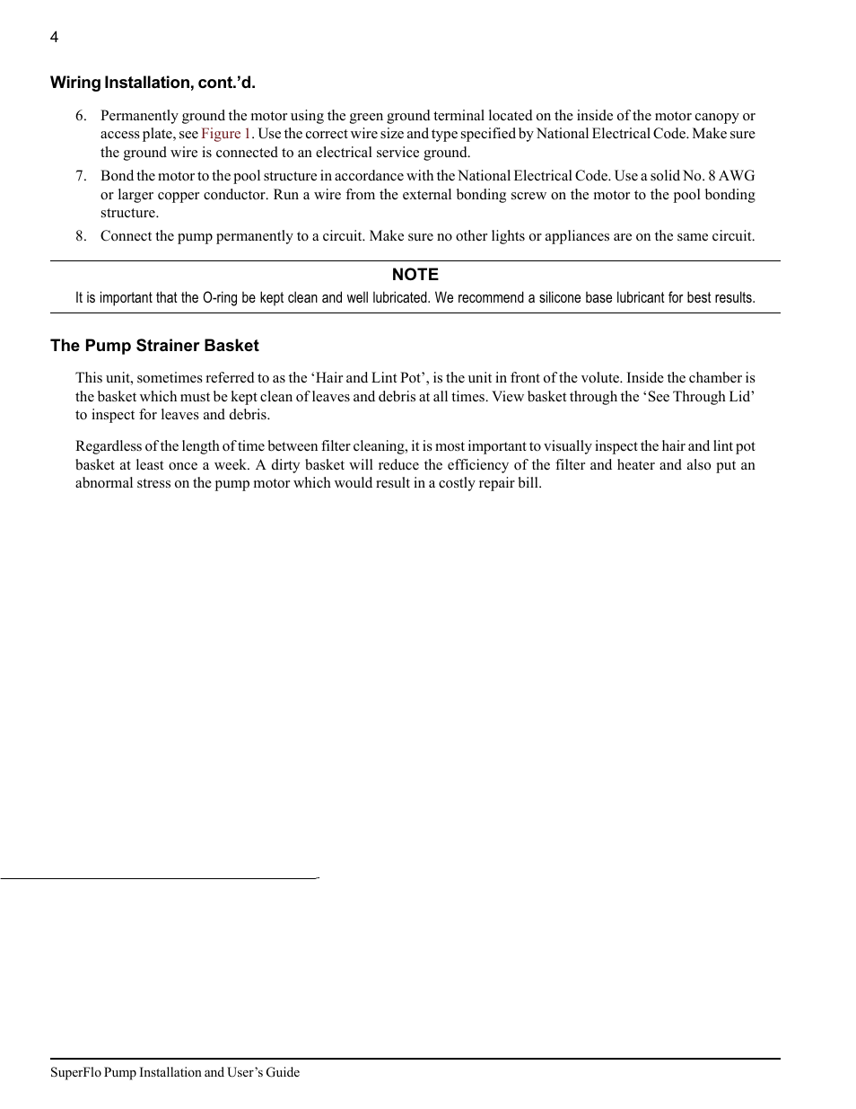 Pentair SuperFlo High Performance Pump User Manual | Page 10 / 20