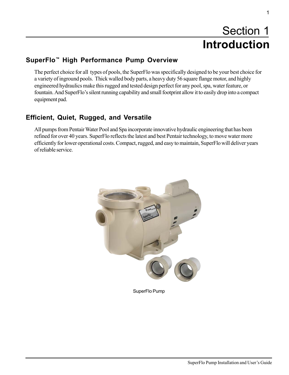 Pentair SuperFlo High Performance Pump User Manual | Page 7 / 20
