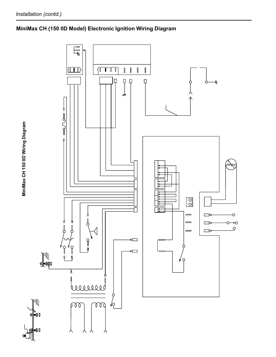 Installation (contd.), A-8 minimax ch 150 iid w iring diagram, Minimax plus wiring diagram | Pentair CH User Manual | Page 30 / 36